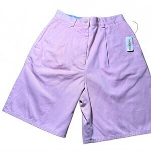 Vintage 90’s Talbots Pink Bermuda mom Shorts Relaxed Fit high waist pleated sz 6